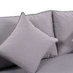 Daybed da esterno con schienale in corda di nylon intrecciata e cuscini lavabili