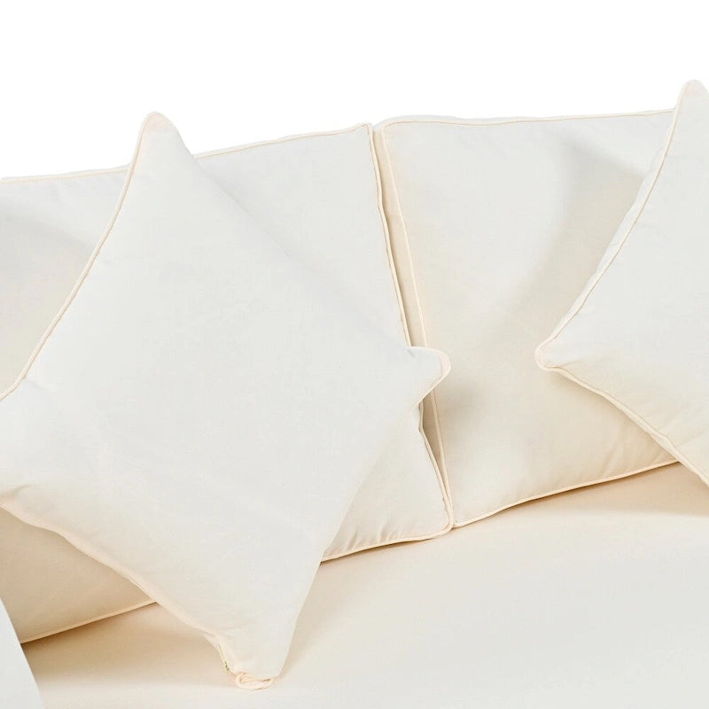 Daybed da esterno con schienale in corda di nylon intrecciata e cuscini lavabili