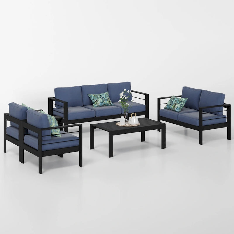 Set da esterni componibile Royalcraft a 5 pezzi in alluminio