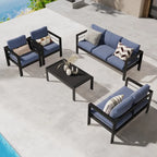 Set da esterni componibile Royalcraft a 5 pezzi in alluminio