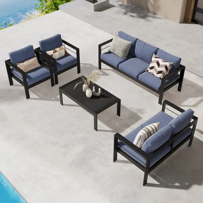 Set da esterni componibile Royalcraft a 5 pezzi in alluminio