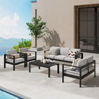 Set da esterni componibile Royalcraft a 5 pezzi in alluminio
