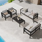 Set da esterni componibile Royalcraft a 5 pezzi in alluminio