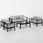 Set da esterni componibile Royalcraft a 5 pezzi in alluminio