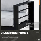 Set da esterni componibile Royalcraft a 5 pezzi in alluminio