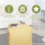 Pouf cubo da interno/esterno Ikat Dot Majestic Home Goods