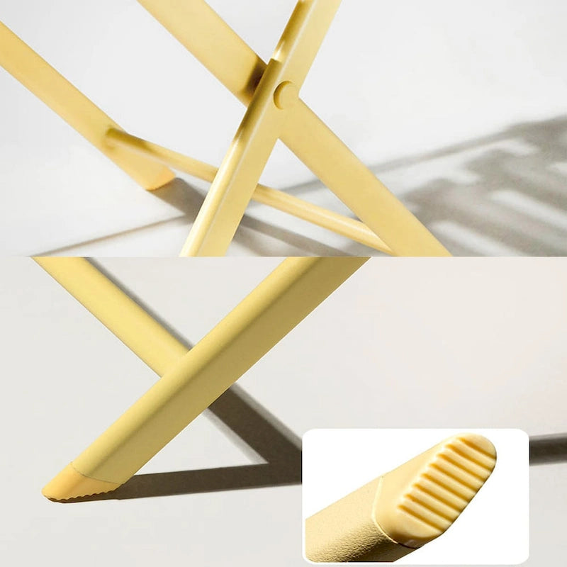 Set da Bistrò per Esterno da 3 Pezzi con Tavolo Rotondo Pieghevole e Sedie
