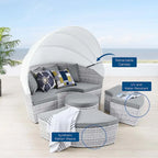 Daybed da esterno con tettuccio Scottsdale