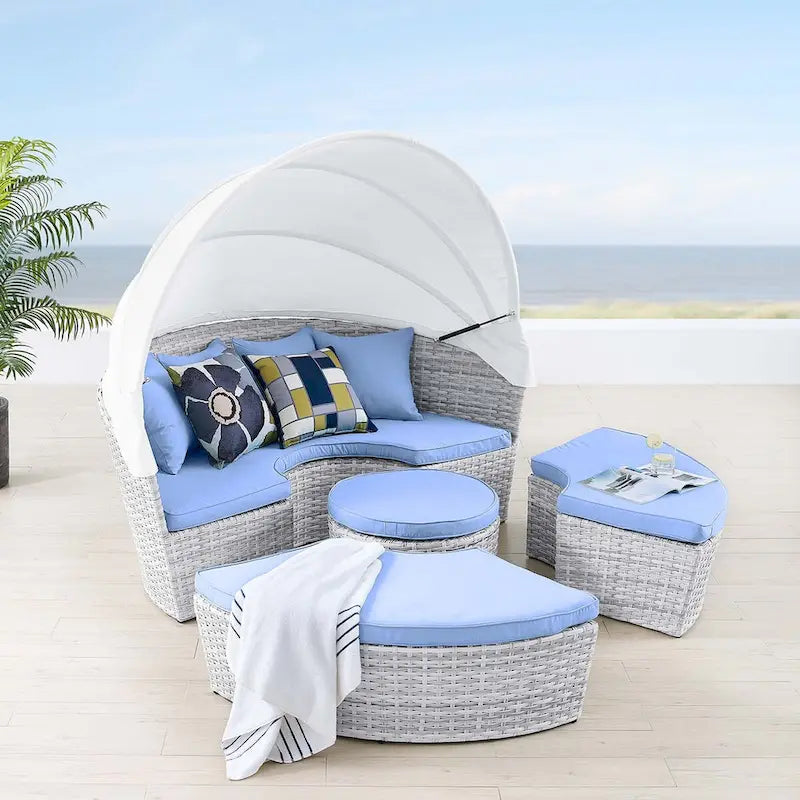 Daybed da esterno con tettuccio Scottsdale