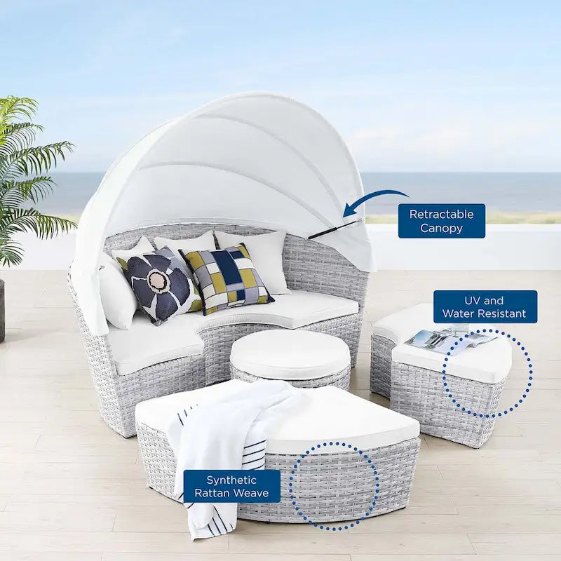 Daybed da esterno con tettuccio Scottsdale