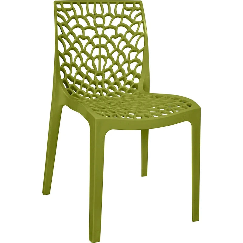 Set lounge da esterno 3 pezzi con tavolo quadrato Lyra e sedie patio Karissa