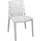 Set lounge da esterno 3 pezzi con tavolo quadrato Lyra e sedie patio Karissa