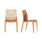 Set lounge da esterno 3 pezzi con tavolo quadrato Lyra e sedie patio Karissa
