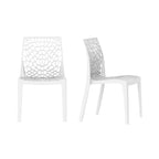 Set lounge da esterno 3 pezzi con tavolo quadrato Lyra e sedie patio Karissa