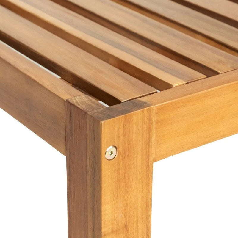 Set divano sezionale da esterno in legno da 5 pezzi per patio con cuscini