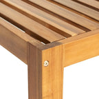 Set divano sezionale da esterno in legno da 5 pezzi per patio con cuscini