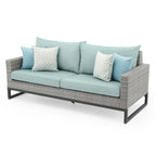 Set Milo Grey 4 pezzi Sunbrella per esterni con movimento e fuoco