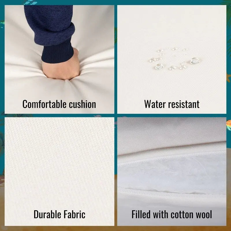 Set da conversazione di 4 mobili da giardino da esterno con piano tavolo in legno di acacia per balcone, portico, giardino, prato