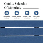 Set da bar alto da esterno quadrato in HDPE da 3 pezzi