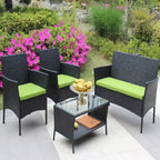 Set di mobili da giardino in rattan (4 pezzi)