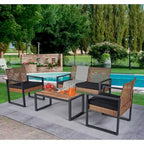 Set Mobili da Giardino WW da 4 Pezzi