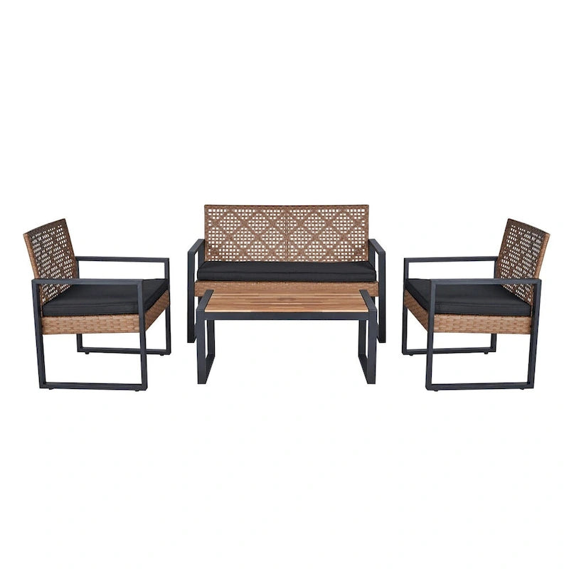 Set Mobili da Giardino WW da 4 Pezzi