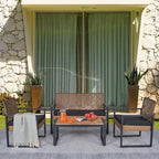 Set Mobili da Giardino WW da 4 Pezzi