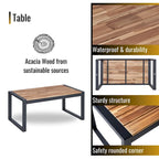 Set Mobili da Giardino WW da 4 Pezzi