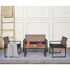 Set Mobili da Giardino WW da 4 Pezzi