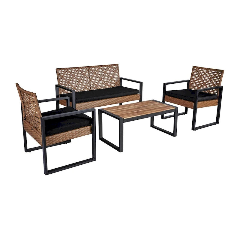 Set Mobili da Giardino WW da 4 Pezzi