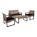 Set Mobili da Giardino WW da 4 Pezzi