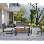 Set Mobili da Giardino WW da 4 Pezzi