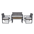 Set Mobili da Giardino WW da 4 Pezzi