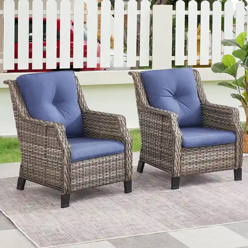 Poltrone singole da patio per esterni, set da 2 - Grigio