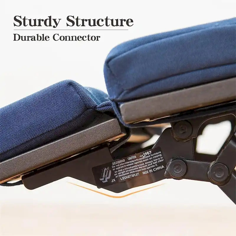 Sdraio Reclinabile Blu in Vimini per Esterni con Cuscino Blu1 Sedia - N/D