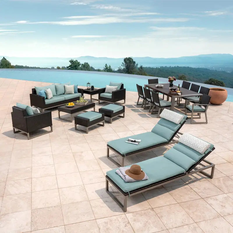 Milo Espresso Set da Esterno Sunbrella da 18 Pezzi