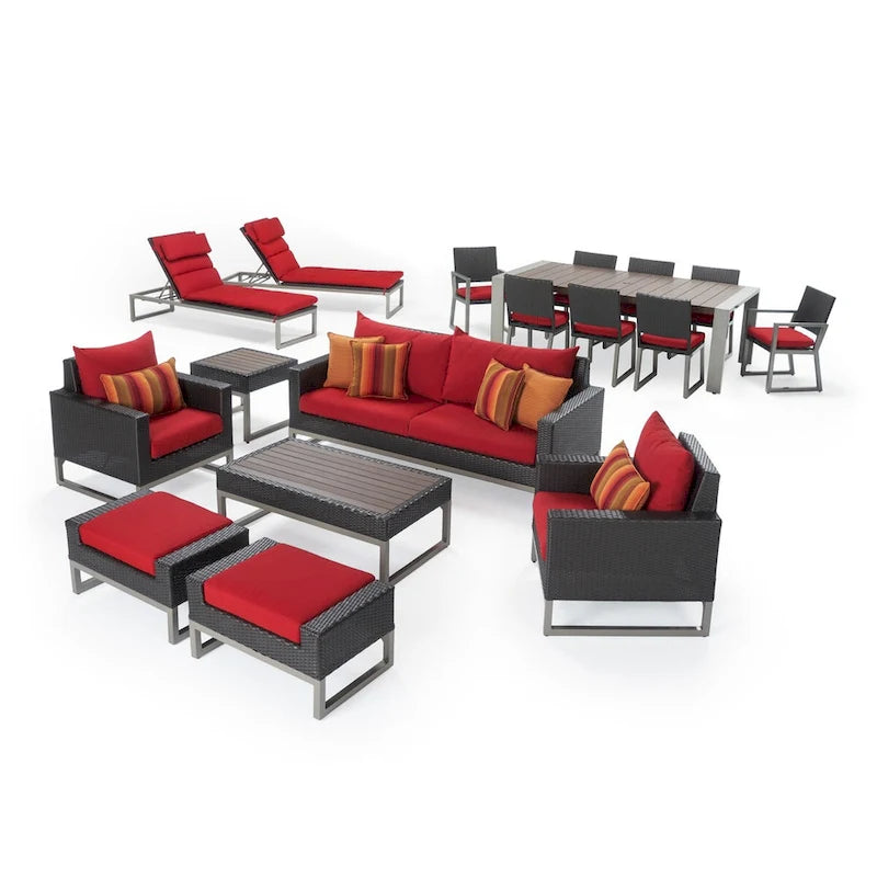 Milo Espresso Set da Esterno Sunbrella da 18 Pezzi