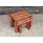 American Furniture Classics Modello MM102 110 Sedia a dondolo ADIRONDACK in CEDRO MASSICCIO con poggiapiedi a dondolo