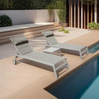 Outdoor Patio Chaise Lounge Set of 3