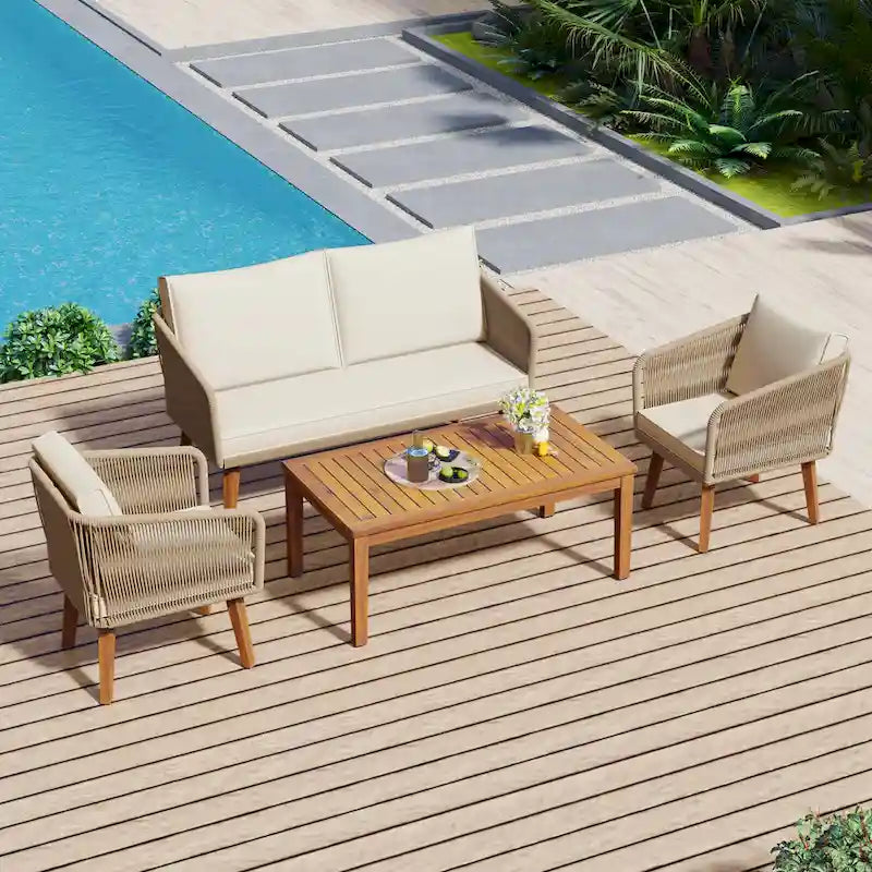 Set Conversazione da Patio 4 Pezzi ZZ