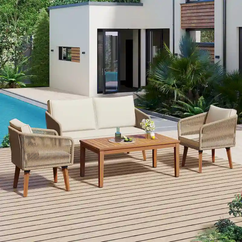 Set Conversazione da Patio 4 Pezzi ZZ