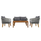 Set Conversazione da Patio 4 Pezzi ZZ