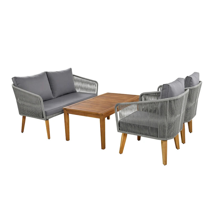 Set Conversazione da Patio 4 Pezzi ZZ