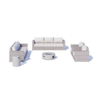 Set da salotto Avalon 10 pezzi con braciere
