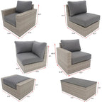 Set da salotto Avalon 10 pezzi con braciere