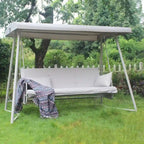 Outdoor Swing Bed with Canopy