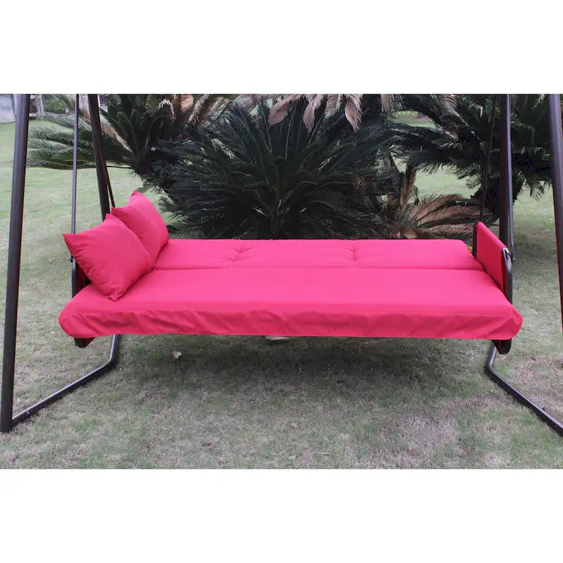 Letto a dondolo da esterno con baldacchino