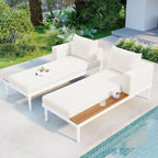 Modern Outdoor Daybed Patio Metal Daybed