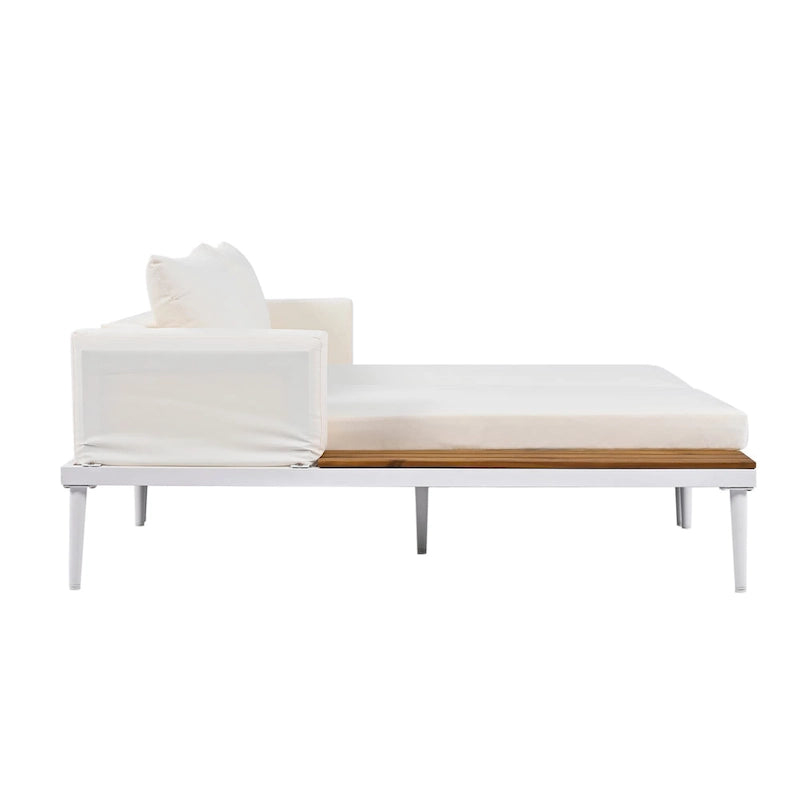 Daybed Moderno da Esterno in Metallo per Patio