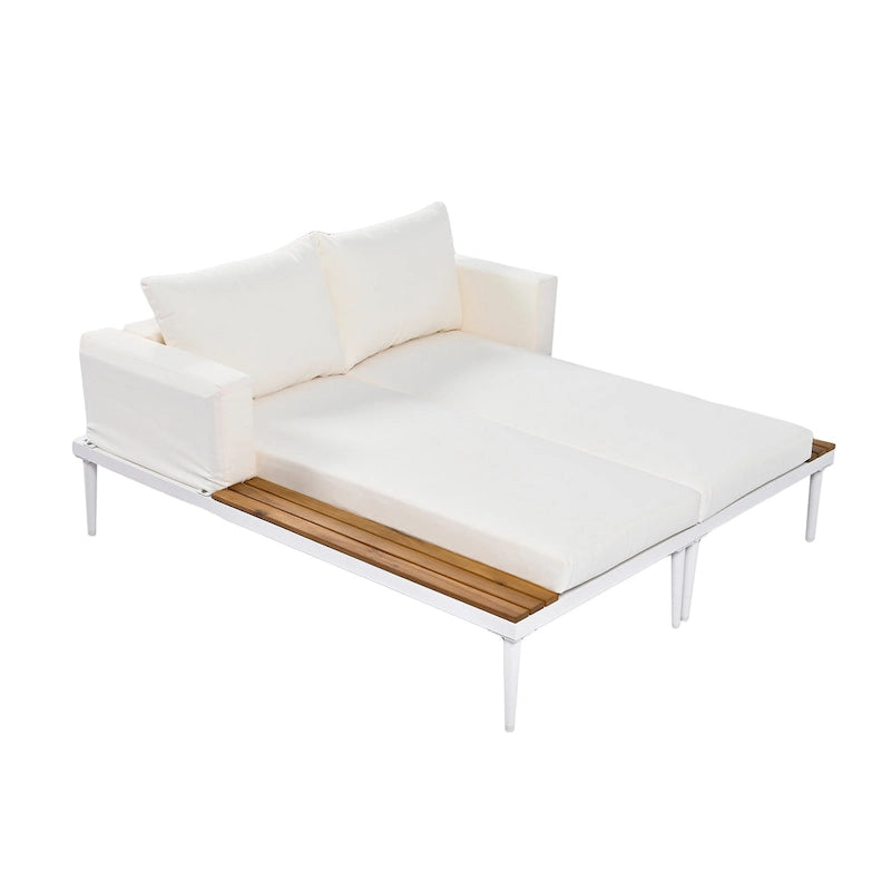 Daybed Moderno da Esterno in Metallo per Patio